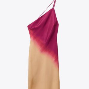 Tie Dye Print Asymmetric Dress